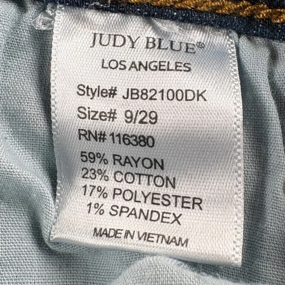 Judy Blue Bootcut Jeans Women 9/29 (~Size 10) Stretch Denim Western Boho Classic - Picture 7 of 13